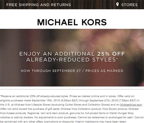 michael kors promo code october.